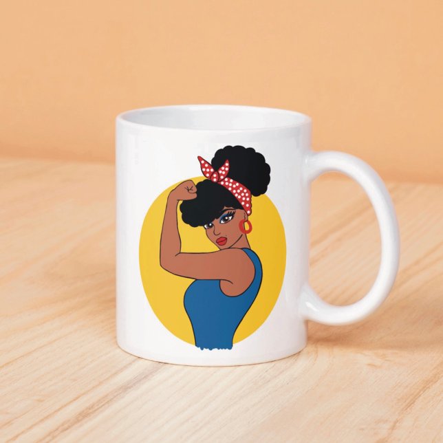 Taza De Café Sólida mujer negra Mug (Subido por el creador)