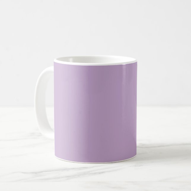Taza De Café Sólido color liso glicinia luz púrpura (Anverso izquierdo)