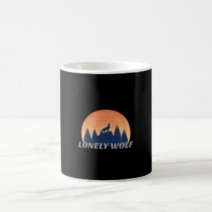 Taza De Café Soliely Wolf Awesome Howled Fade Sunset Silhouette