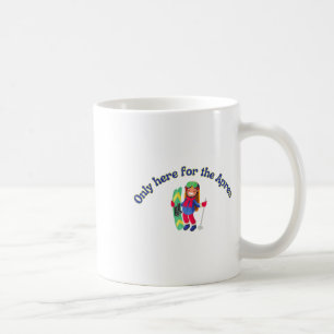 Taza De Café Sólo Aquí Para El Apres, Esquí, Esquí Alpino Diver