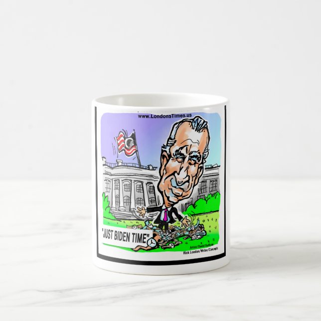 Taza De Café Sólo Biden Time Funny Tees políticos Mugs Regalos (Centro)