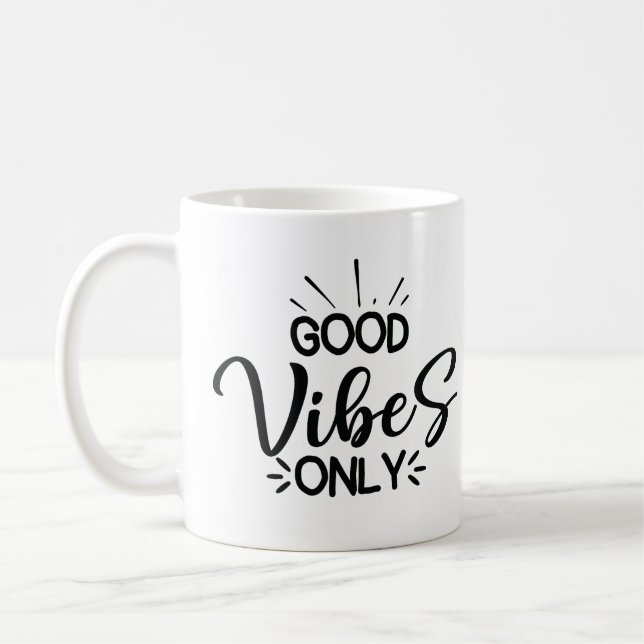 Taza De Café Sólo buenas vibraciones (Izquierda)