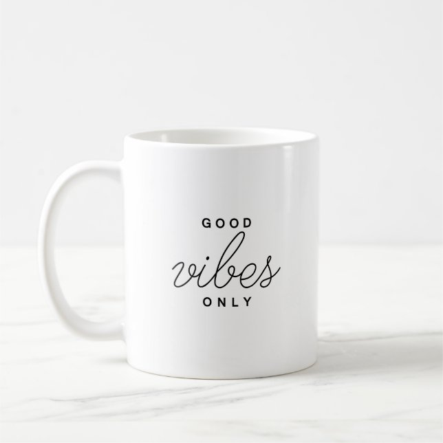 Taza De Café Sólo buenas vibraciones (Izquierda)
