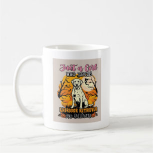 Taza De Café Sólo Chica Que Ama Labrador Retriever Halloween M