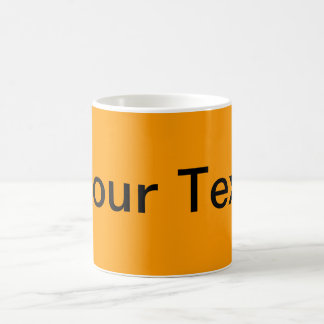 Taza De Café SÓLO COLOR / naranja + tu texto