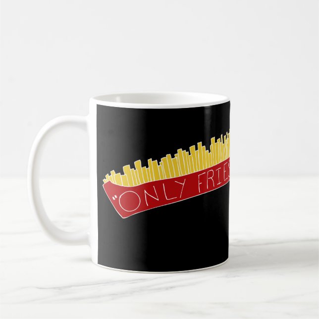 Taza De Café Solo Día de Papas Fritas 🍟 (Izquierda)