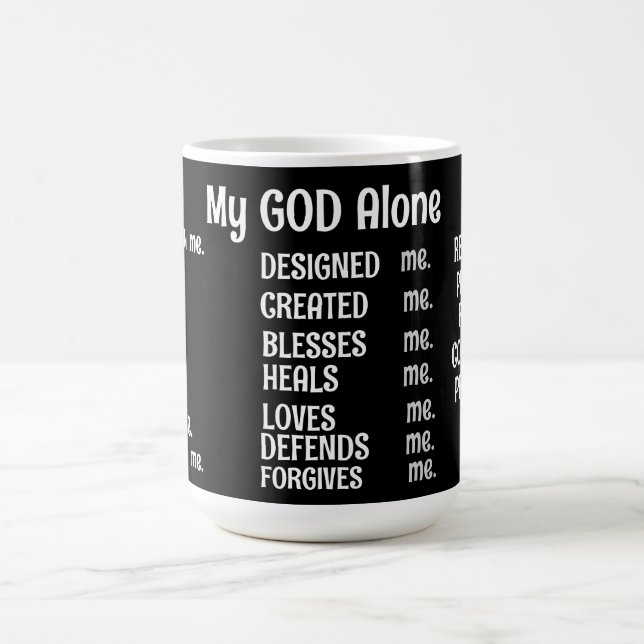 Taza De Café SOLO DIOS MIS Mug Especializado (Centro)