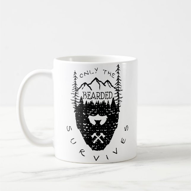 Taza De Café Solo El Barbudo Sobrevive (Izquierda)
