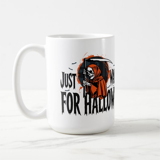TAZA DE CAFÉ SÓLO ESPERANDO A HALLOWEEN (Izquierda)