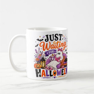 Taza De Café Solo Esperando Por Halloween