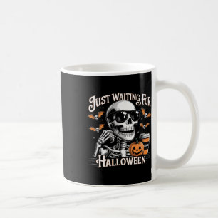 Taza De Café Solo Esperando Por Halloween Skeleton Coffee Jack