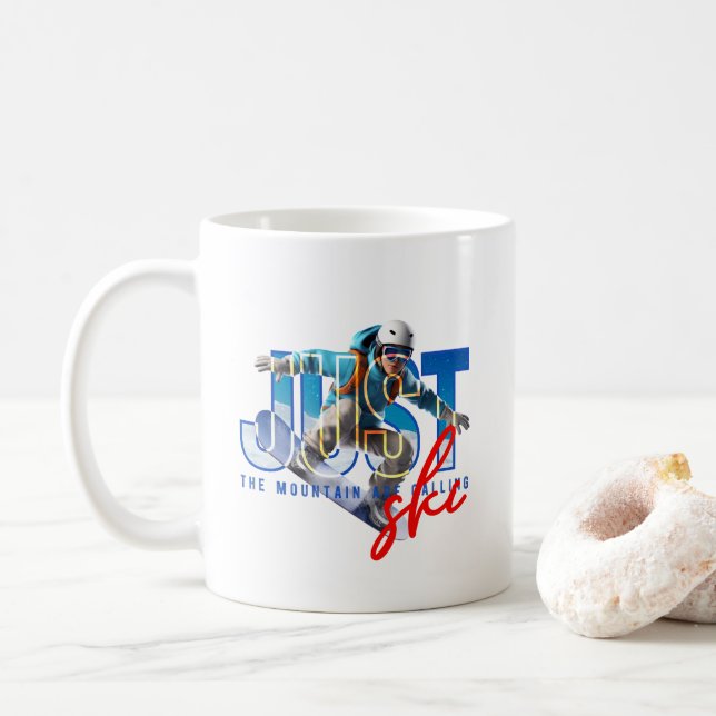 Taza De Café Solo esquí | 11# Classic Mug (Con donut)
