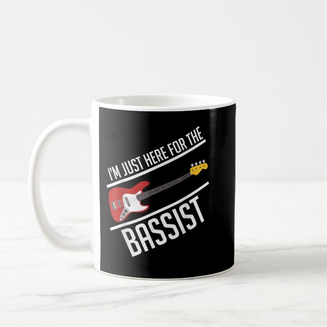 Taza De Café Sólo estoy aquí para la banda de guitarra de bajo  (Izquierda)