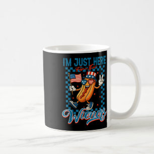 Taza De Café Solo Estoy Aquí Por Las Salchichas Divertido 4 De