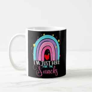 Taza De Café Solo estoy aquí por los bocadillos de fútbol de la
