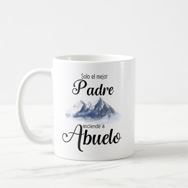 Taza De Café Solo la mejor padre Asciende a Abuelo Mug (Izquierda)