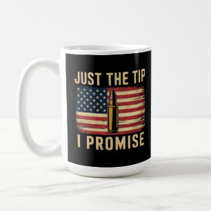 Taza De Café Solo La Punta Lo Prometo Funny Gun Owner Bandera D