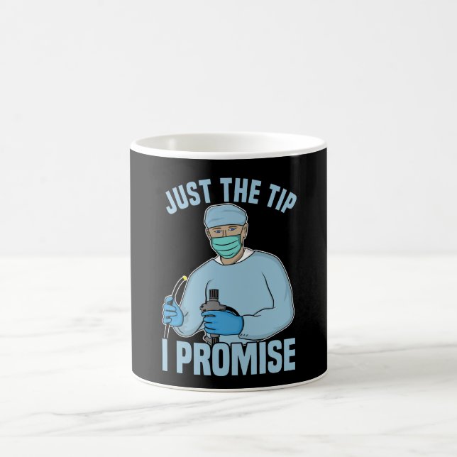 Taza De Café Sólo la punta que prometo - Endoscopia, Colonoscop (Centro)
