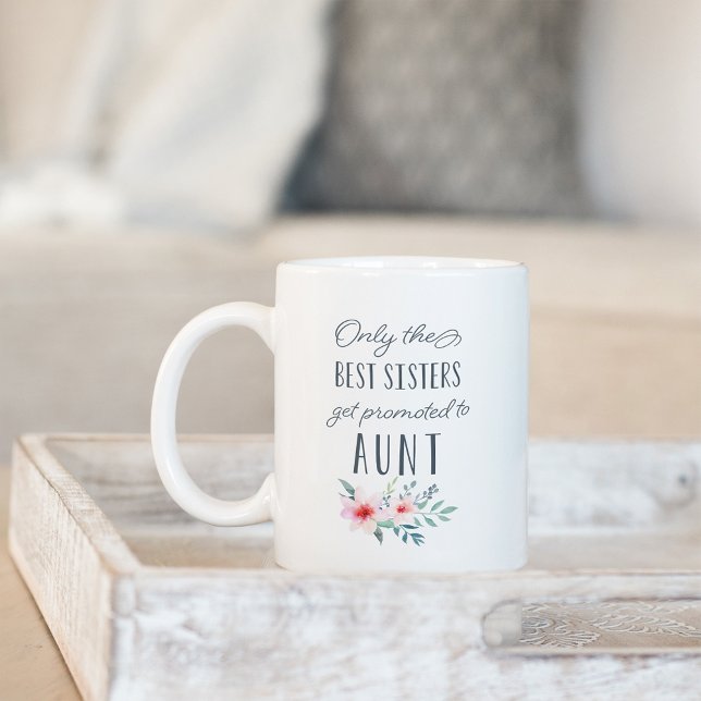 Taza De Café Solo las mejores hermanas son promocionadas para c (Subido por el creador)