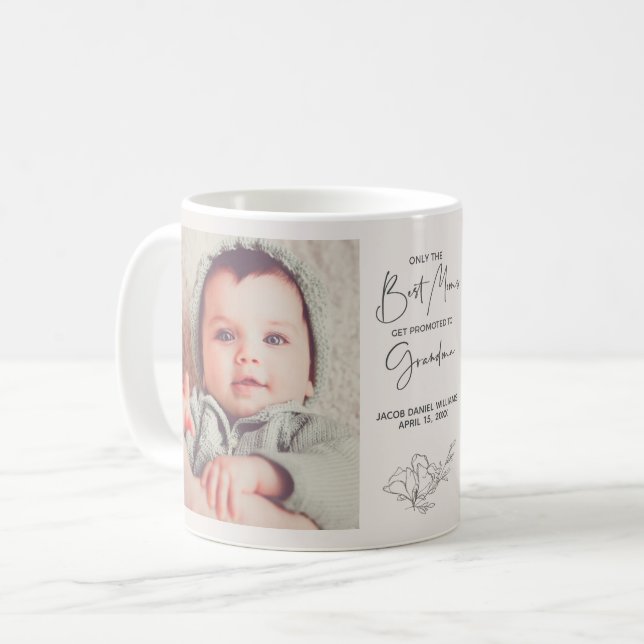 Taza De Café Solo las mejores madres son ascendidas a la abuela (Anverso izquierdo)
