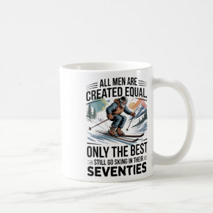 Taza De Café Solo los mejores siguen esquiando en sus setenta M