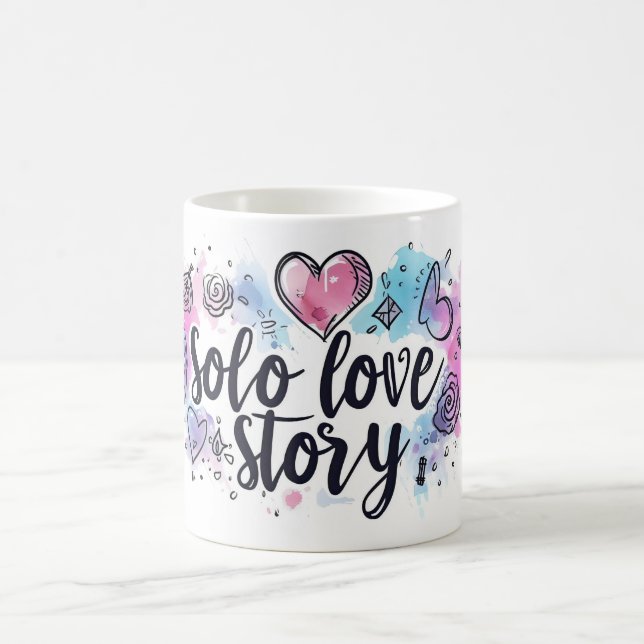 Taza De Café Solo Love Story Cute Slogan (Centro)