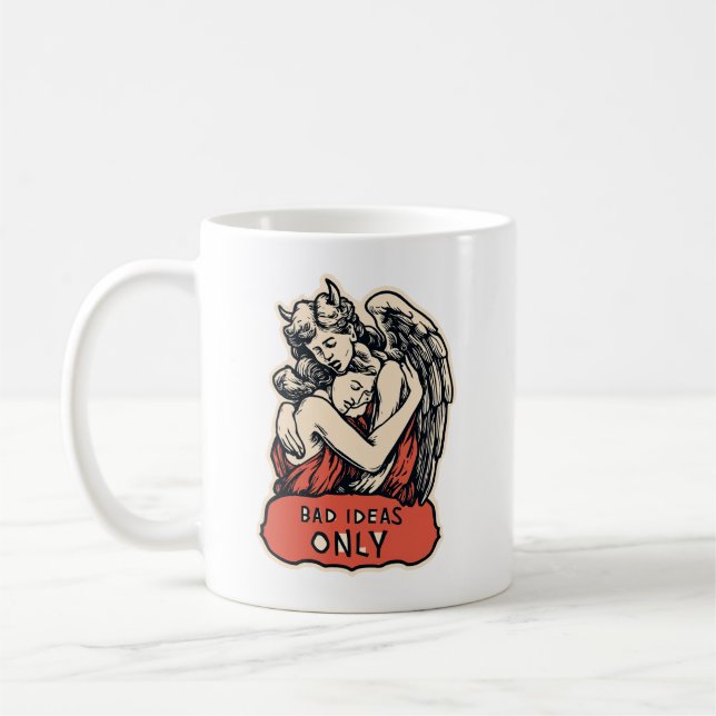 Taza De Café Solo malas ideas - Vintage Gótico (Izquierda)