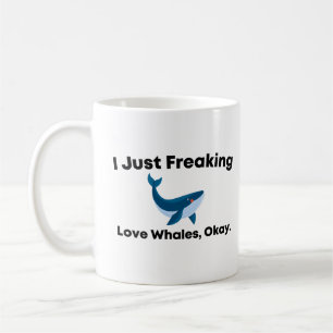 Taza De Café Sólo me asusta amar a las ballenas
