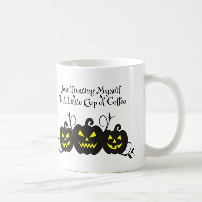 Taza De Café ""Sólo Me Consiento Un Café" Jack O' Lantern (Derecha)
