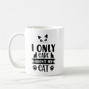Taza De Café Solo me importa mi gato