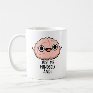 Taza De Café Sólo Mentona Y Es Gracioso Que Pun De Cerebro