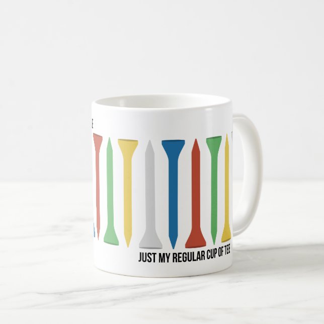 Taza De Café Sólo mi Tee Golf regular (Anverso derecho)