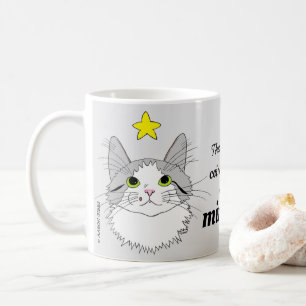 Taza De Café Sólo milagros Gizmo Ragdoll gato Inspirador