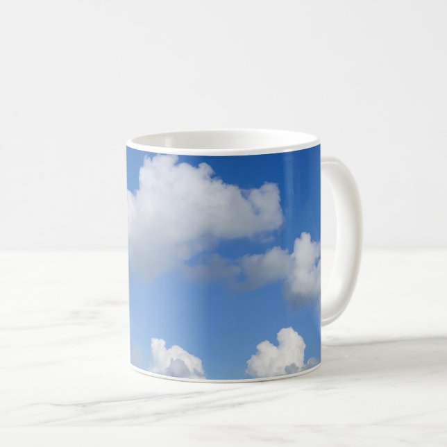 Taza De Café Solo nubes café Mug (Anverso derecho)