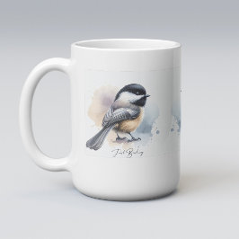 Taza De Café Solo pájaros carbonero de capucha negra