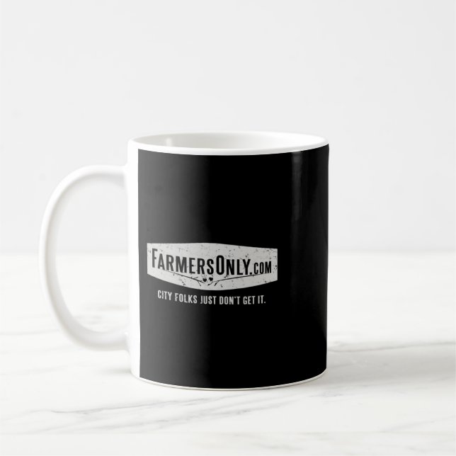 Taza De Café Solo para agricultores (logo blanco) Camiseta esen (Izquierda)