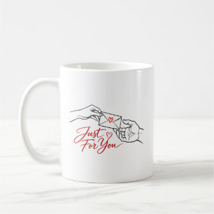 Taza De Café Sólo para ti – Carta de amor romántica