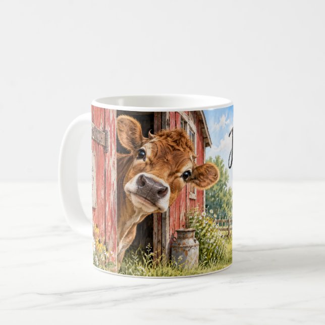 Taza De Café Solo Pasando en Vaca (Anverso izquierdo)