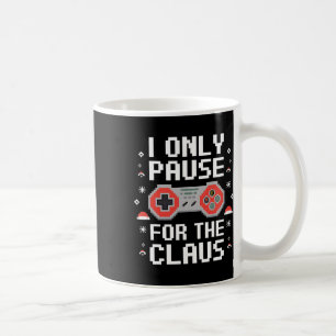 Taza De Café Sólo Pausa Por El Videojuego Claus Retro Cristo