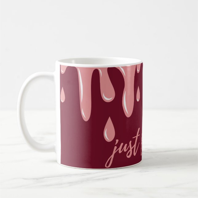 Taza De Café Sólo por tu patrón rojo (Izquierda)