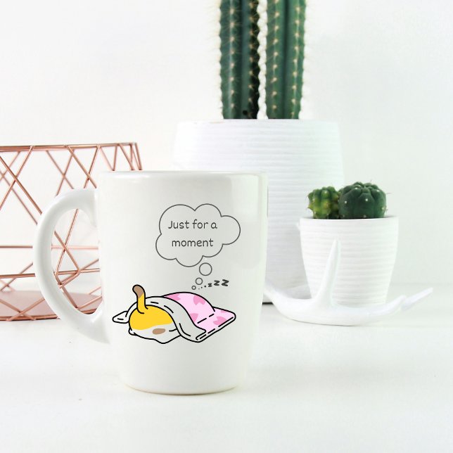 Taza De Café "Sólo por un momento" Gato Mug (Subido por el creador)