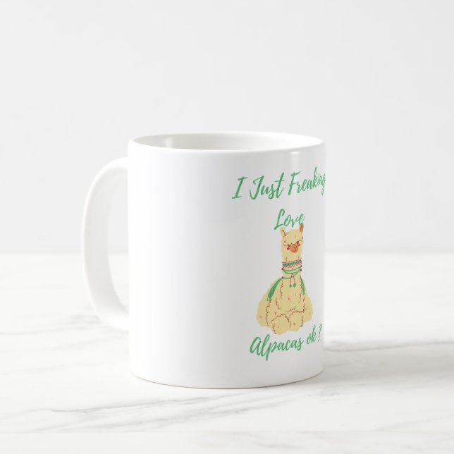 Taza De Café Solo quiero ansiosamente a los Alpes ok (Anverso izquierdo)