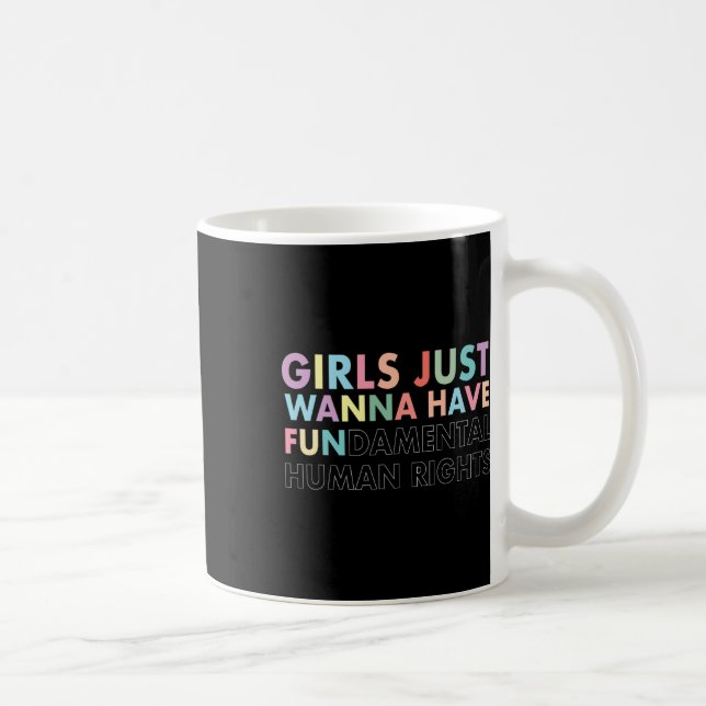 Taza De Café Solo quiero tener una camiseta de derechos fundame (Derecha)