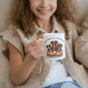Taza De Café 🐾 Solo Quiero Todos Los Perros De Boxer 🐾
