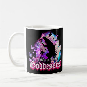 Taza De Café Solo Ruedo Con Diosas Bruja Hada Cristal