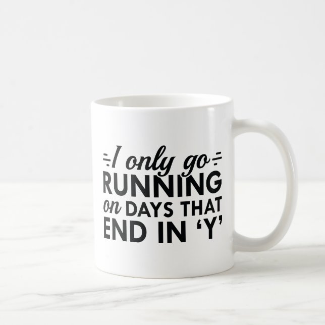 Taza De Café Solo Salgo a Correr (Derecha)
