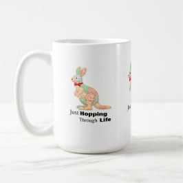 Taza De Café Solo Saltando a Través de la Vida Diseño de Cangur