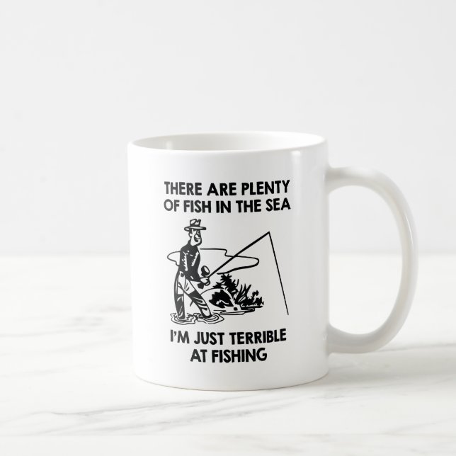 Taza De Café Solo soy terrible pescando (Derecha)