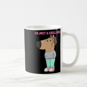 Taza De Café Solo soy un niño Chica Meme Funny Chill