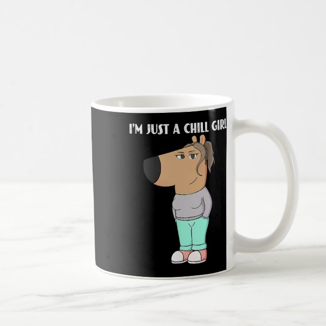 Taza De Café Solo soy un niño Chica Meme Gracioso 2 (Derecha)